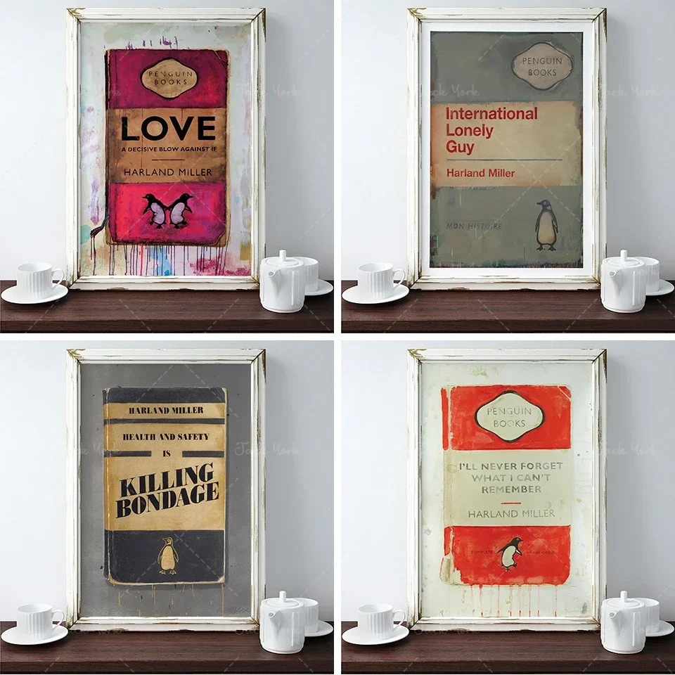 Harland Miller I'll never forget what I can't remember, Penguin Books Print, High Quality Printable Wall