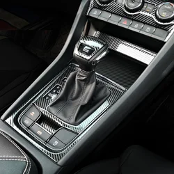 Carbon Pattern for SKODA KODIAQ GT Sportline 2017-2023 Interior Decoration Central Control Gear Level Window Glass Lifting Panel