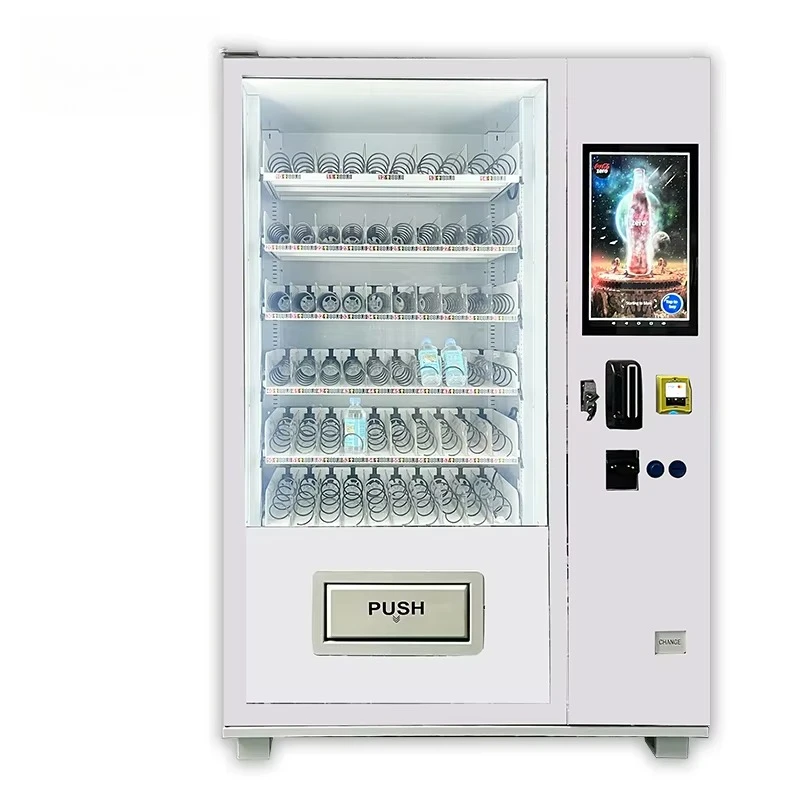 Smart Self Service Retail Vending Machine Automatic Snack Beverage Combined Dispenser for Public Areas School