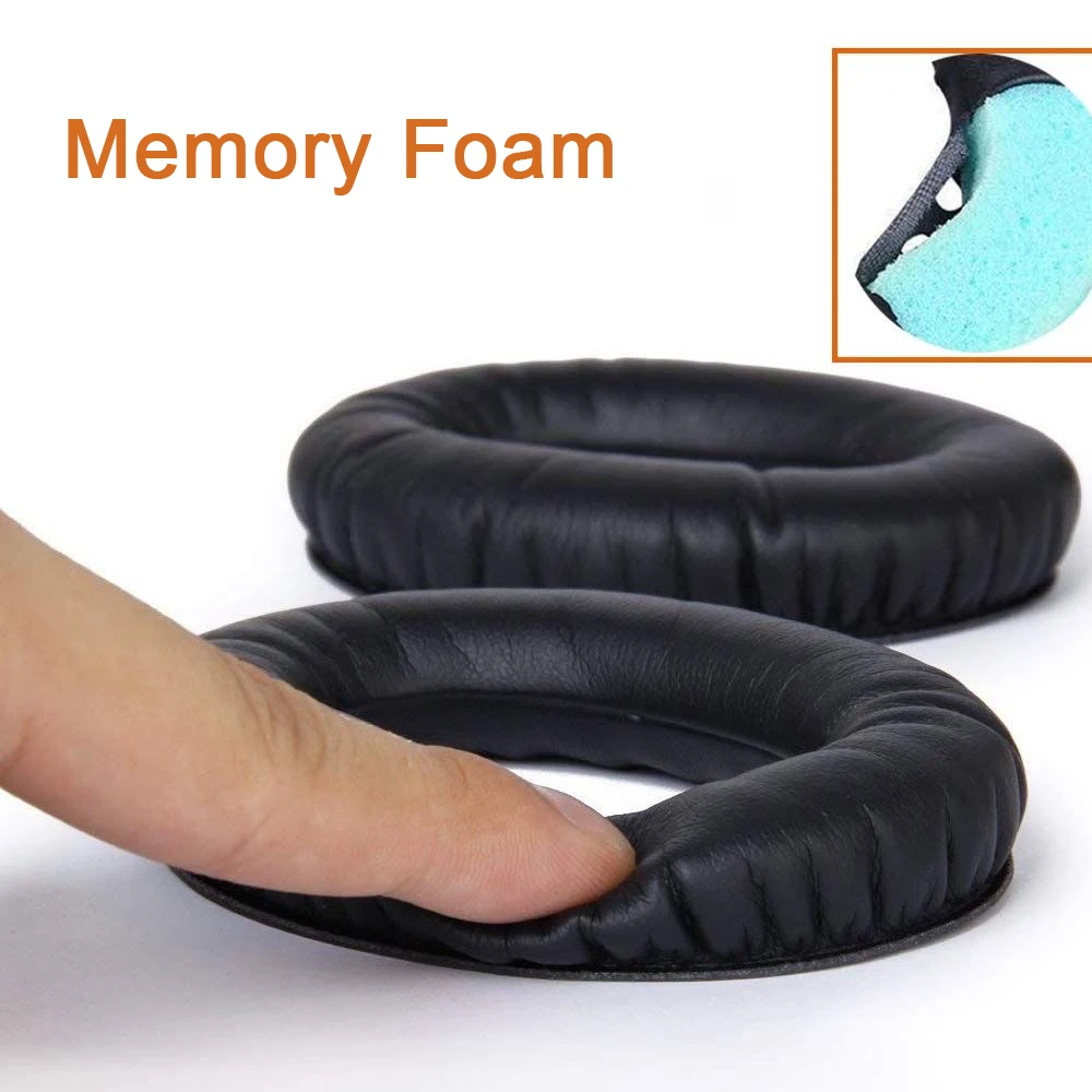 استبدال بطانة للأذن وسائد ل Bose QuietComfort QC45 QC35 QC25 QC15 QC2 AE2 سماعة ليونة الإسفنج البروتين وسادات الأذن الجلدية #2