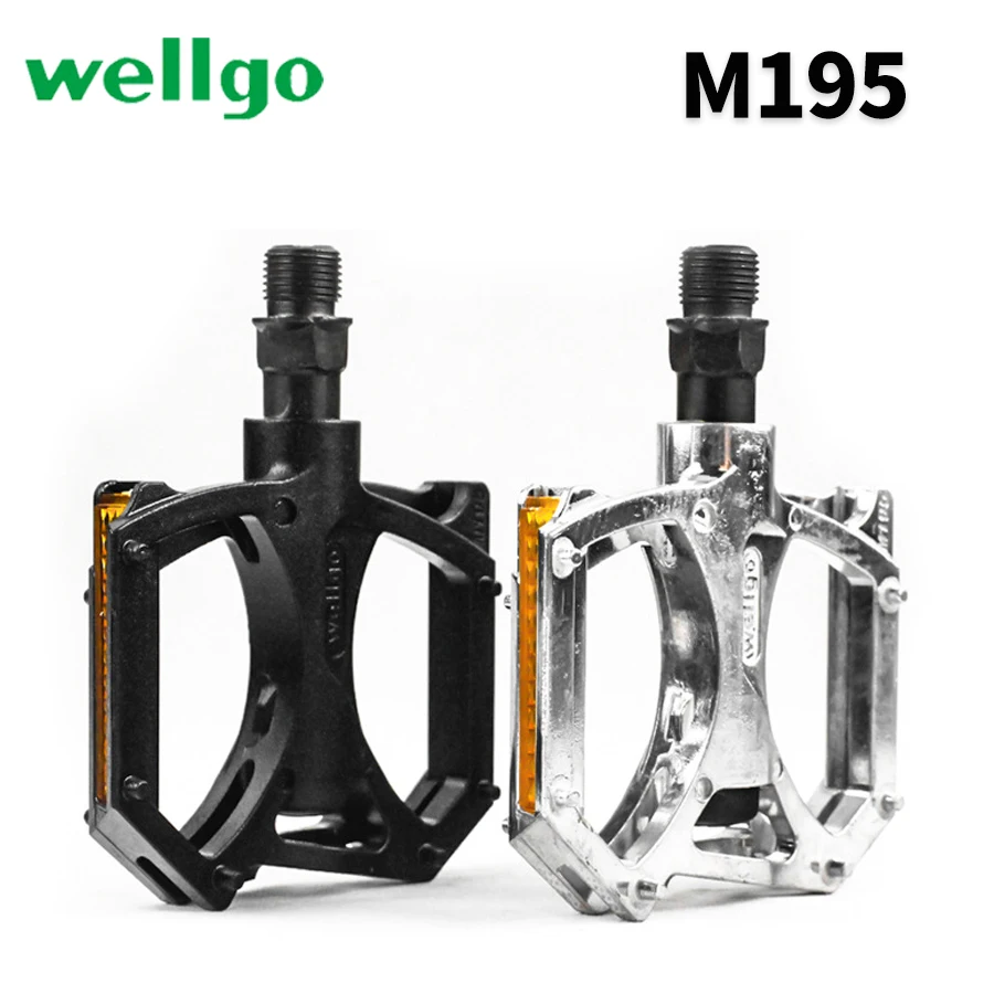 WellGo M195 pedal  mountain bike pedal ultra light dual Du Peilin bearing pedal  bike parts