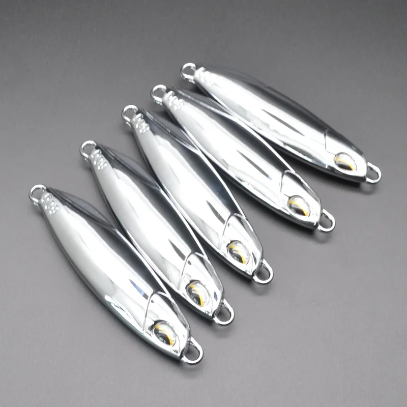 15g 20g 25g 30g 40g 50g 60g slow mirror plating metal sea bass mackerel snapper fishing lure cast fishing bait jigging lure sea