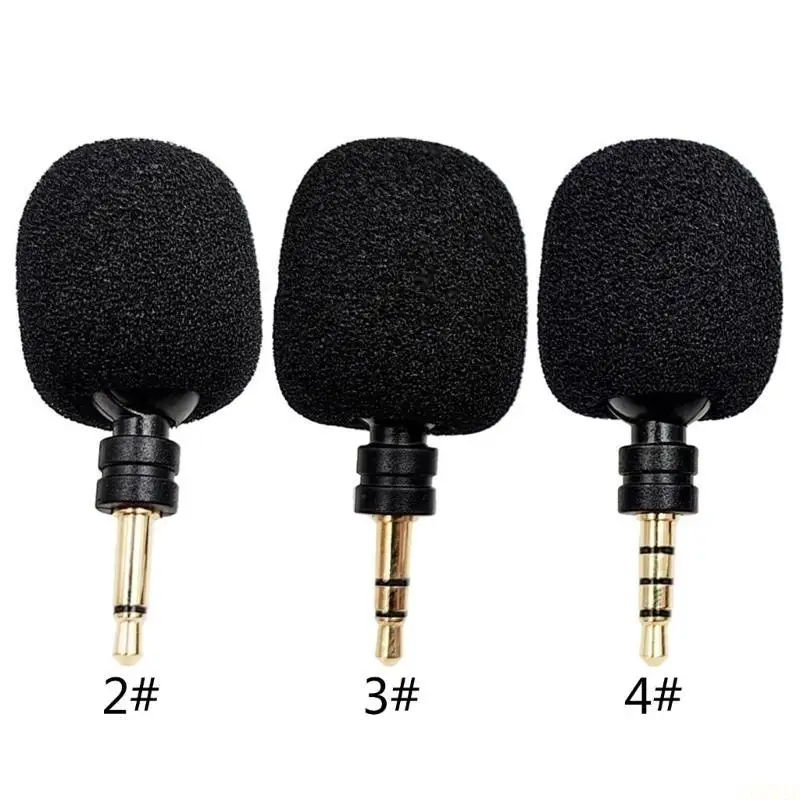 B03F Mono / Stereo / 4 Pole Metal Mini 3.5mm Microphone for Mobile Phone Computer