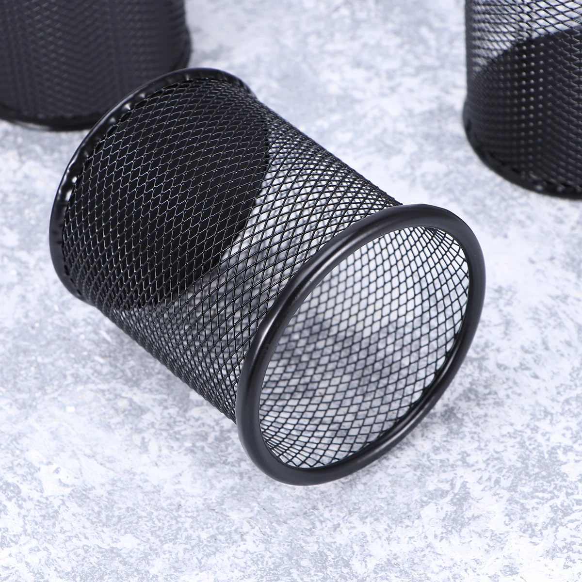 

4 pcs Metal Mesh Storage Box Desktop Organizer For Paper Clips Push Pins Compact Easy Clean Carry Home Office School Use