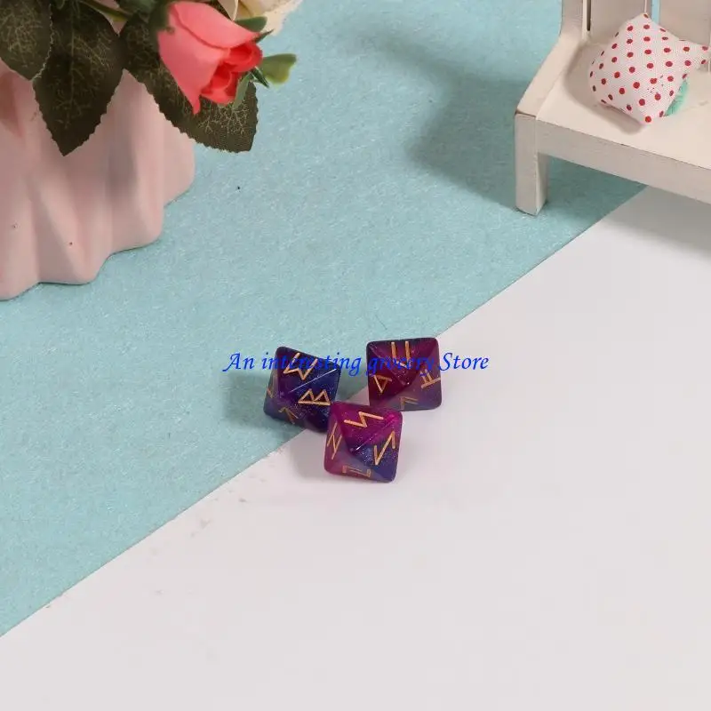 652d 3 pcs polyhedral acrylic 8-joy table game with for regh reclusio beautiful