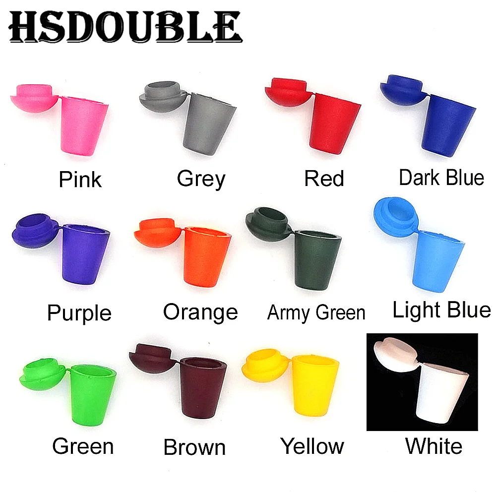 

20 Pcs/Pack Colorful Cord Ends Bell Stopper With Lid Lock Plastic Toggle Clip For Paracord Clothes Bag Sports Wear Shoe