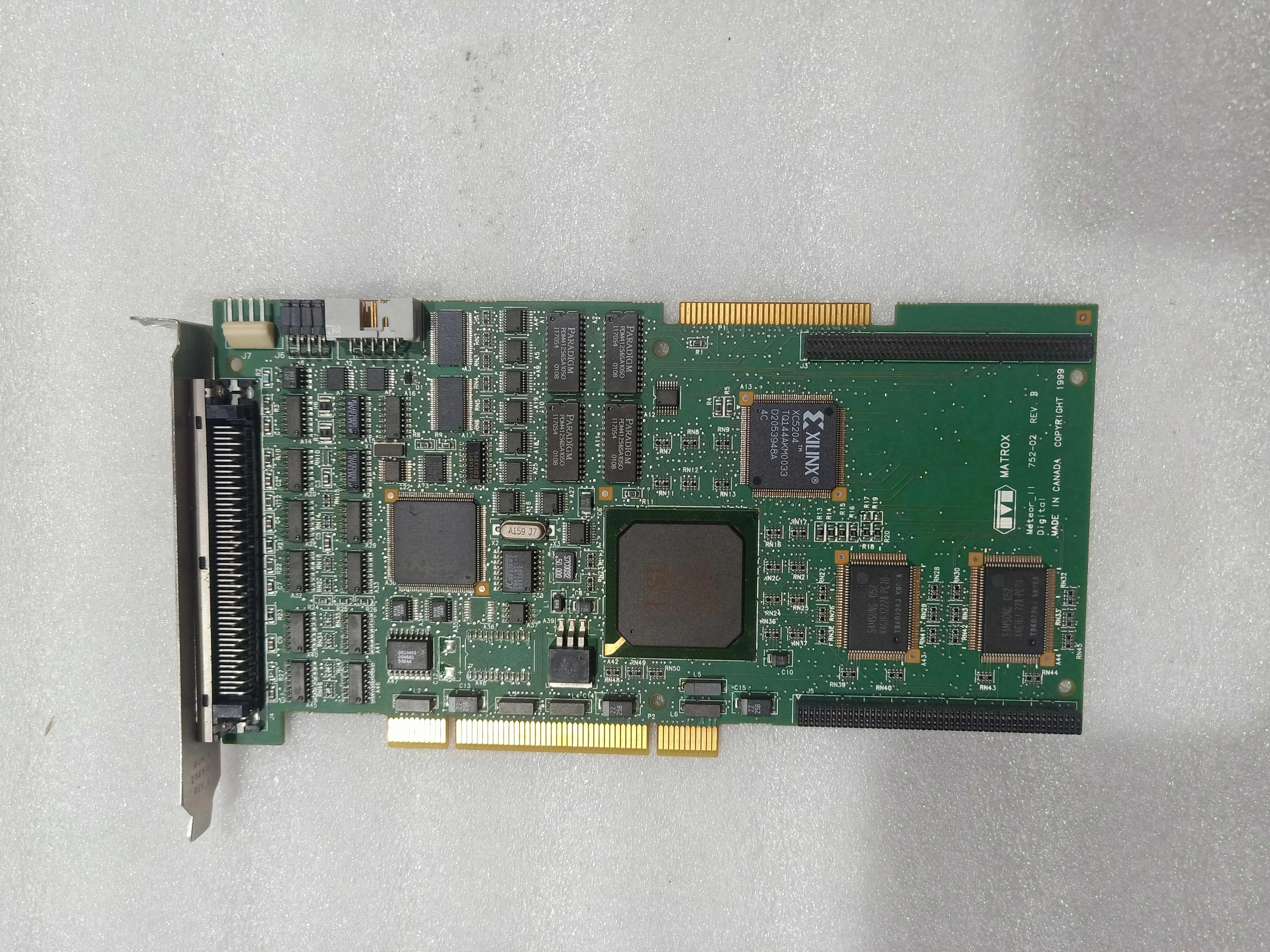 

MATROX METEOR II DIGITAL PCI FRAME GRABBER 752-02 REV. B