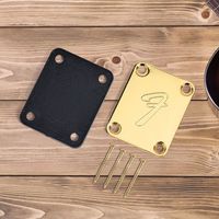 F Neck Plate Electric Guitar Neck Plate W/ Mounting Screw For Fender Stratocaster Telecaster Vintage-style Guitar Accessories