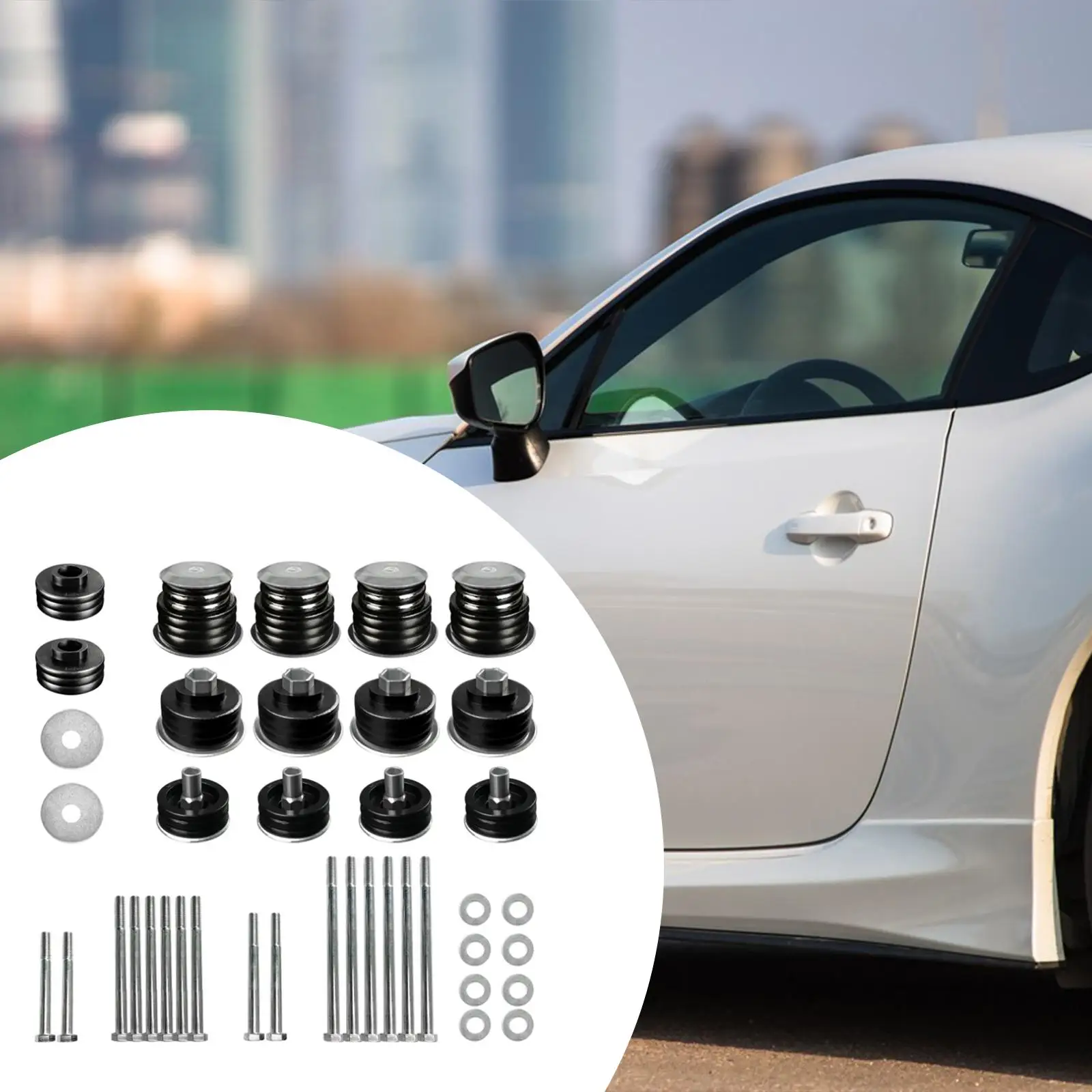 

Kf04058BK Body Mount Bushing Kit Wear Resistant Easy Installation Directly Replace for Ford Super Duty F250 F350 1999-2007