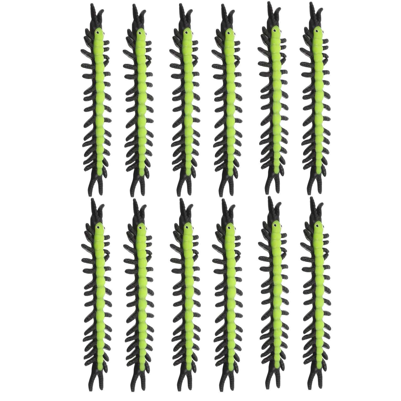 

12pcs Stretchy Centipede Prank Props For Kids Adults Halloween Party Favors Funny Creepy Novelty Stress-Relieving Gadgets Fake