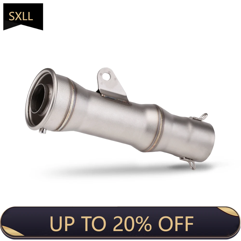 

SXLL Universal 51mm Motorcycle Exhaust Muffler with DB Killer for CBR1000RR CB400 R1 GSXR600 R25 300SR Msx125 Mt07 PCX