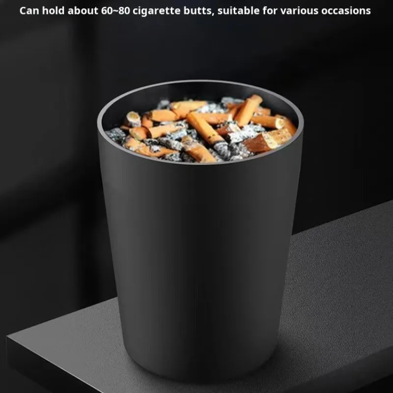 Ashtray Cigar with Water Tank Easy Cleaning Black Plastic Car Ashtray with Lid Large Capacity Cigarette Case Smoking Accessories