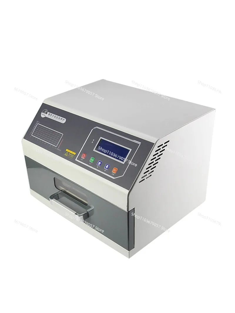 Small reflow soldering machine, drawer type reflow soldering, infrared 3D hot air patch soldering machine reflow furnace