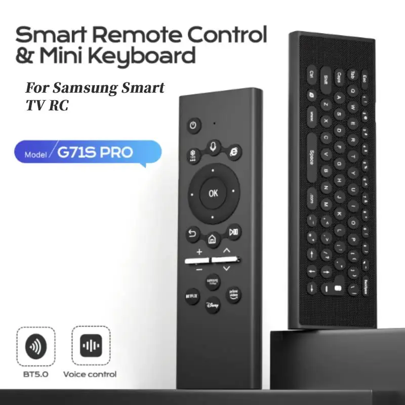 

Universal Replacement Remote for Samsung Smart TV w/ Backlit Keyboard & Voice Control for Samsung Voice TV Remote Control BT5.0
