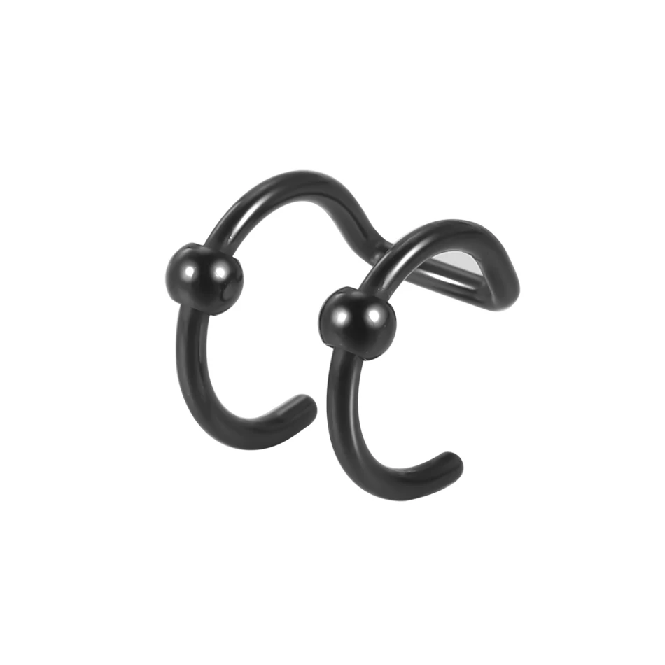 1PC Edelstahl Gefälschte Nasenring Hoop Septum Ringe Nicht Durchbohrt C Clip Lippenring Ohrring Gefälschte Nasenpiercings Frauen Körperschmuck