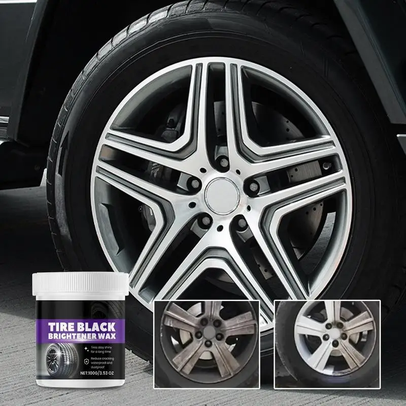 Wheel Shine For Car Tires Tire Shine Tire Coating Paste Brightening Coating Wax Wheel Shine Tire Dressing Paste Car Tire Polish