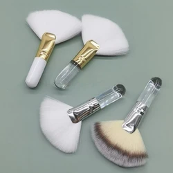 Mini Fan Makeup Brushes Facial Powder Foundation Blusher Concealer Brush Cosmetic Tools Synthetic Fiber Fan Brushes