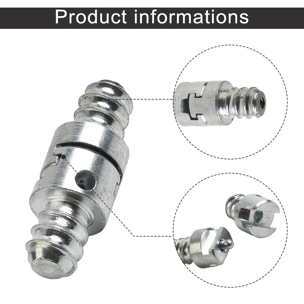 2pcs 16mm trapano elettrico tubo draga adattatore per la pulizia della molla maschio e femmina connettore della testa della macchina per la pulizia della biella