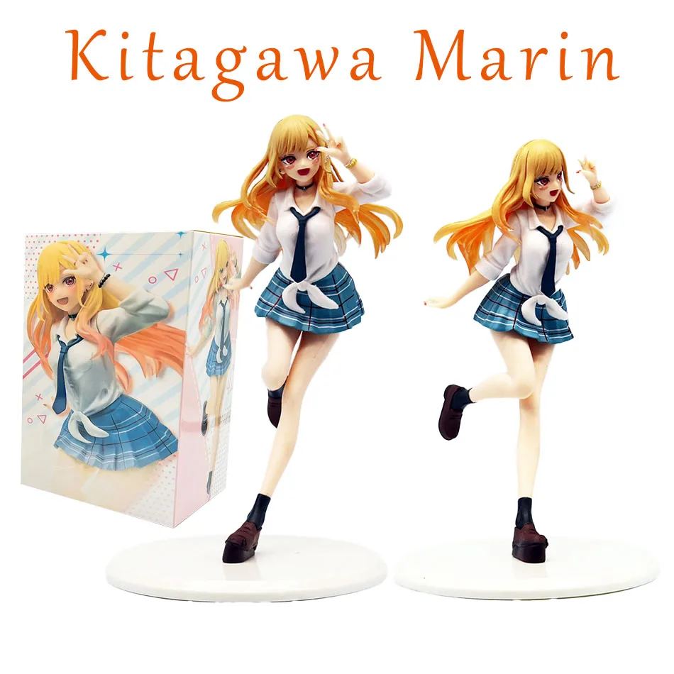 New Kitagawa Marin My Dress Up Darling MARIN KITAKAWA Uniform Anime Figure Toys 18cm PVC Model Collector Birthday Gift