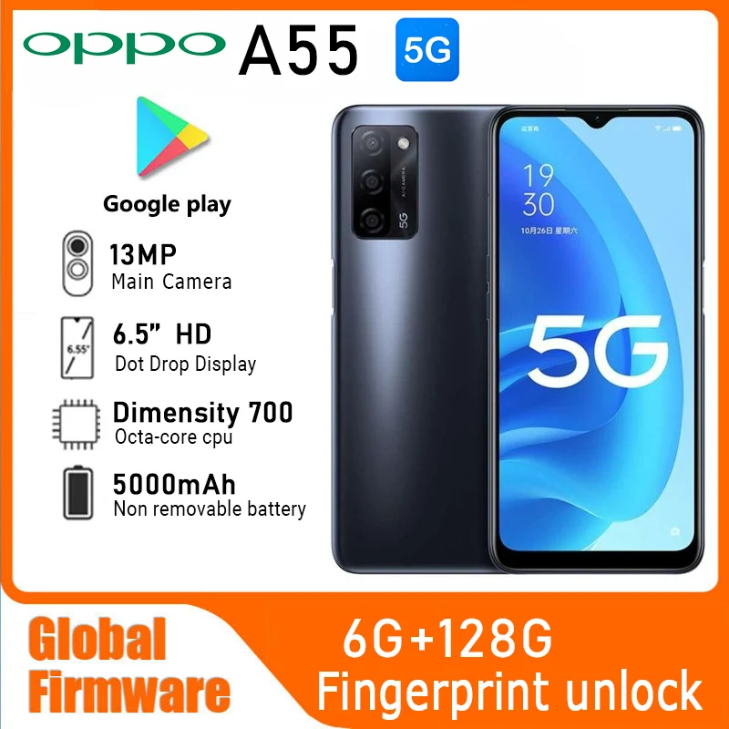 Used Phone OPPO A55 5G LTE GSM Unlocked 6.5