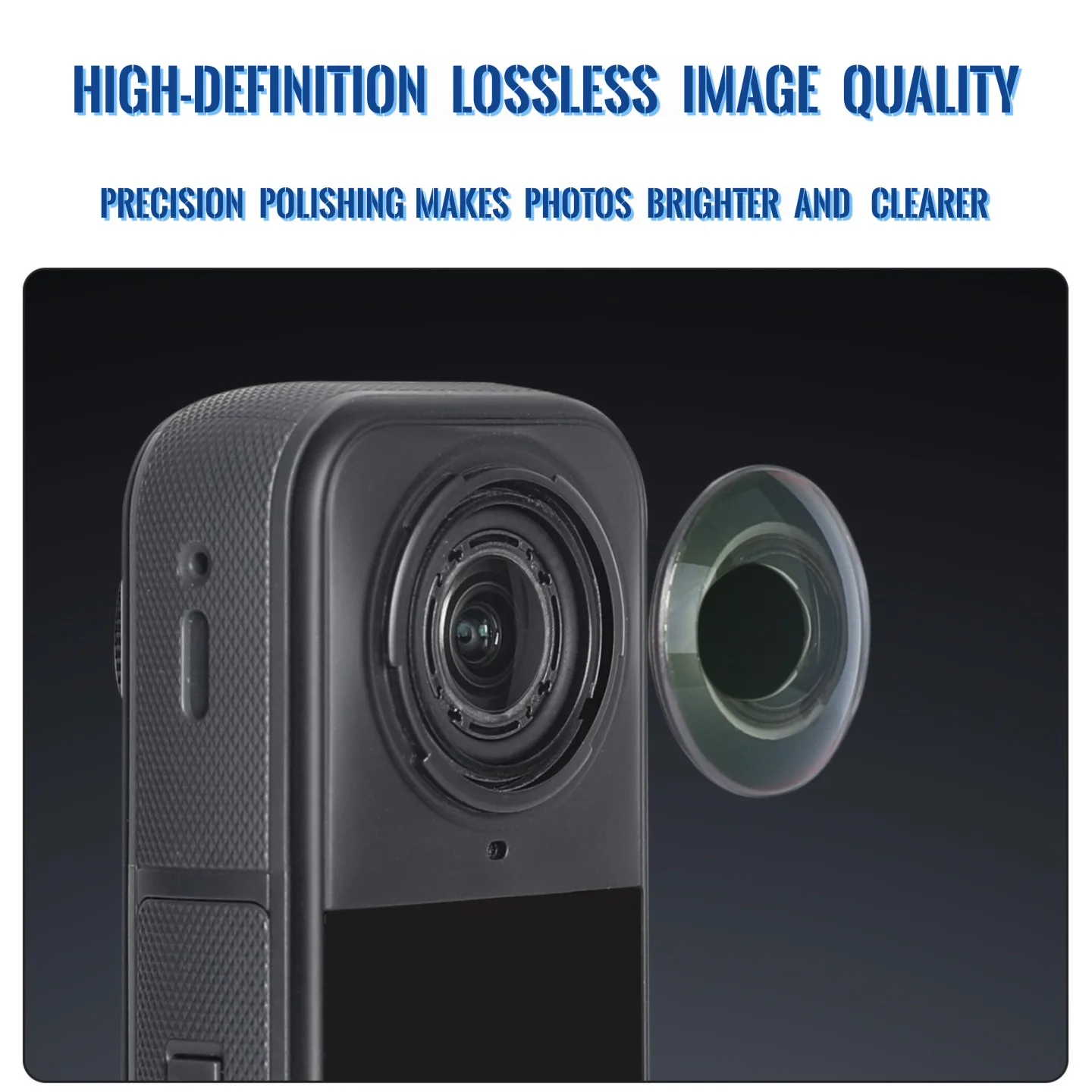 For Insta360 X5 Replace Lens Kit Replacement Lens For Action Camera Lens Protection Repair Parts Photography Accessories