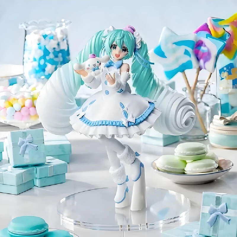 

Genuine Sega Hatsune Miku Cinnamoroll Anime Figure Noddle Stopper Anime Figure Toy Action Figure Pvc Model Collection Doll Gift