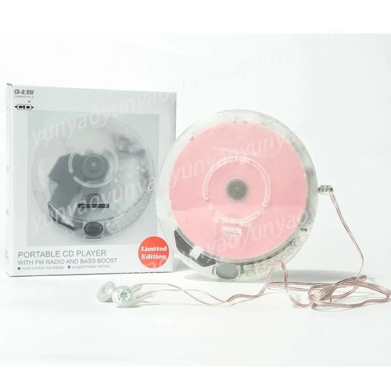 Portable Stand-alone Full Transparent Cd Player Retro Style