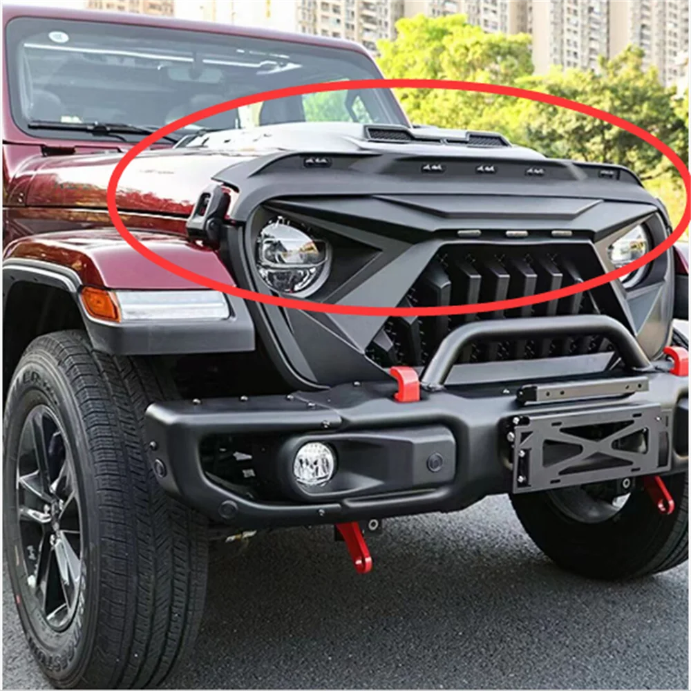 

To Canada Armor Sandstone Block Front Sand Stone Deflector Guard Hood Protector ABS for Jeep Wrangler JL 2018+ JL1282 LantSun