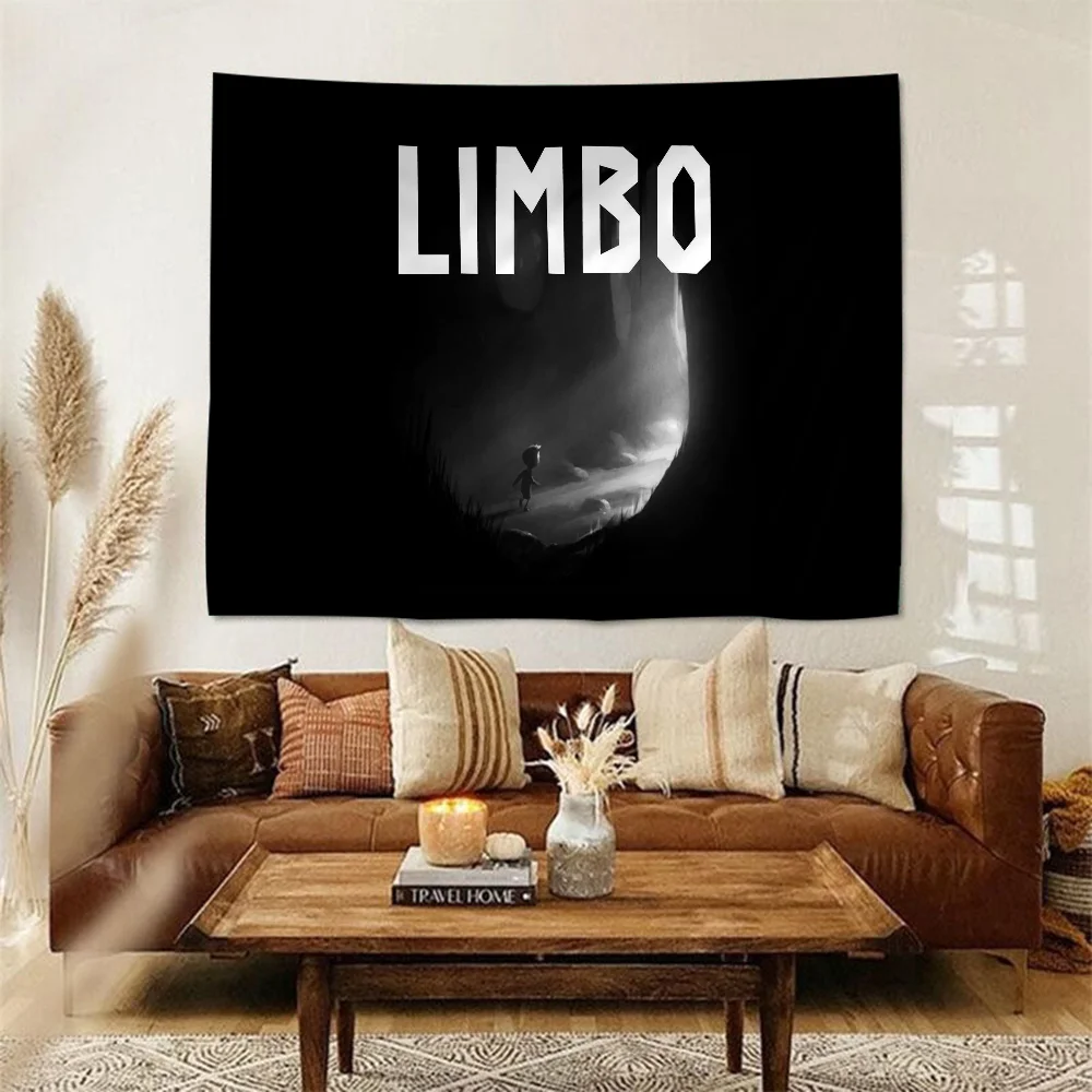 L-limbo Game Cartoon Tapestry Art Science Fiction Room Home Decor Wall Hanging Home Decor