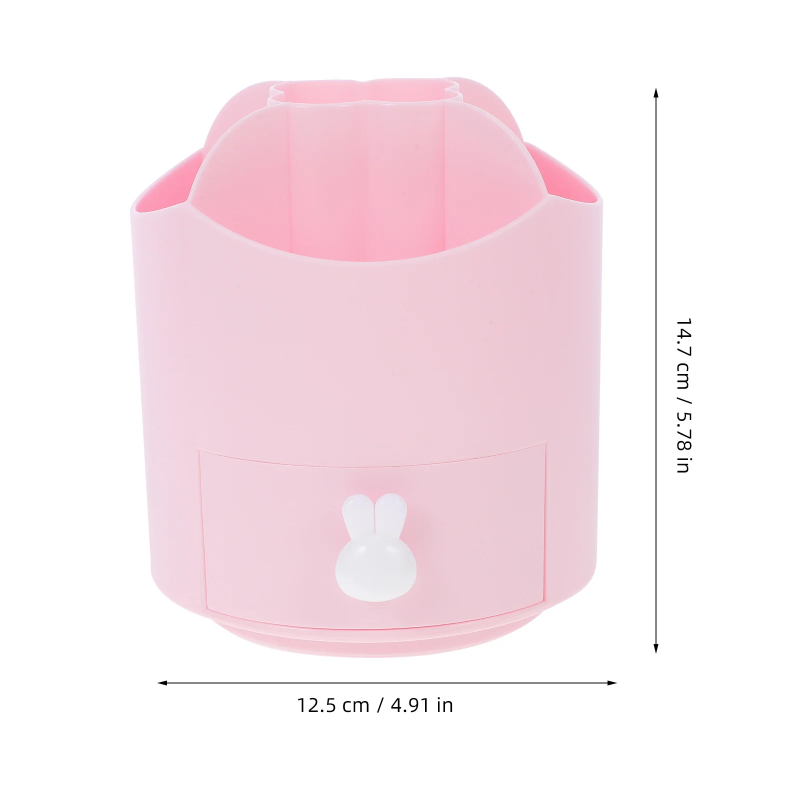 

Rotating Pen Holder Desktop Organizer 360-Degree Turntable Multi Compartment Stationery Storage For Office School Home Use