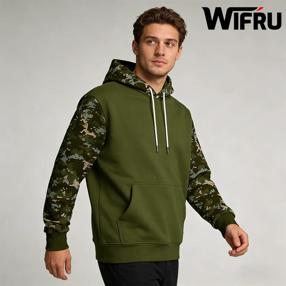 

Autumn/Winter Camouflage Print Hoodie Men's Trendy Outdoor Sports Hiking Sweatshirt Men and Women Streetwear Casual Pullover