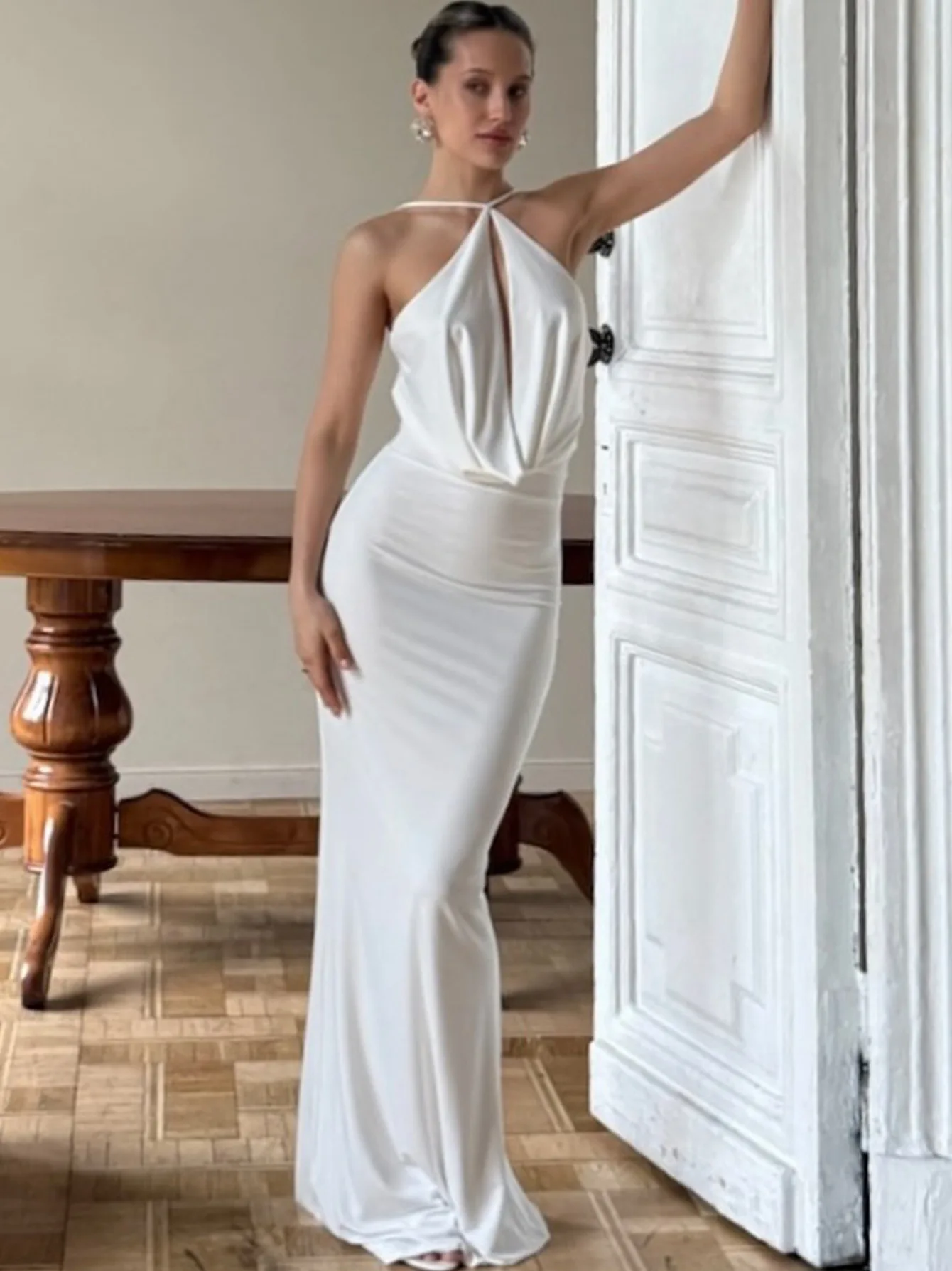 Abiti Abito da donna Estetico Primavera Uncinetto Margherita Smocking Allacciatura Volant A-Line Picnic Foresta Pastorale Traspirante Gentle Mori