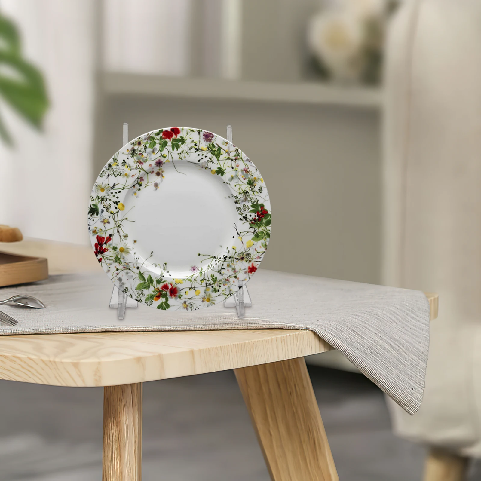 

Acrylic Photo Frame Bracket Plate Stands Display Decorative Plates Holder Picture Book Stand Versatile Stylish