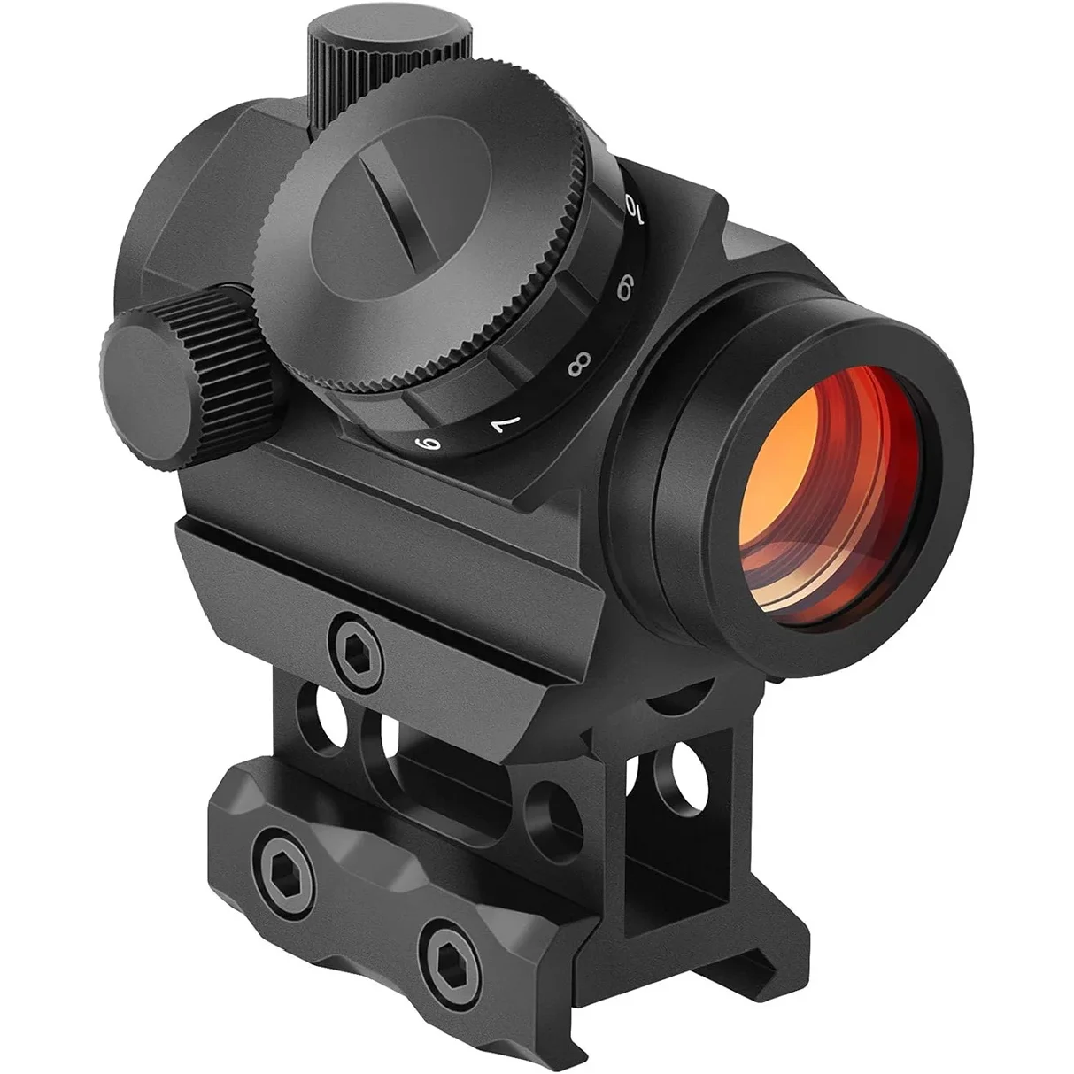 

2MOA Red Dot Sight 1x25mm Reflex Sight Waterproof & Shockproof & Fog-Proof Red Dot Scope with 1 inch Riser Mount