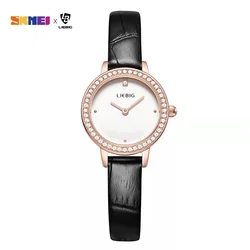 LIEBIG Ladies Luxury Clock Quartz Movement Wristwatch Female Leather Strap Sports Watch Women Simple Fashion Watches Reloj Mujer