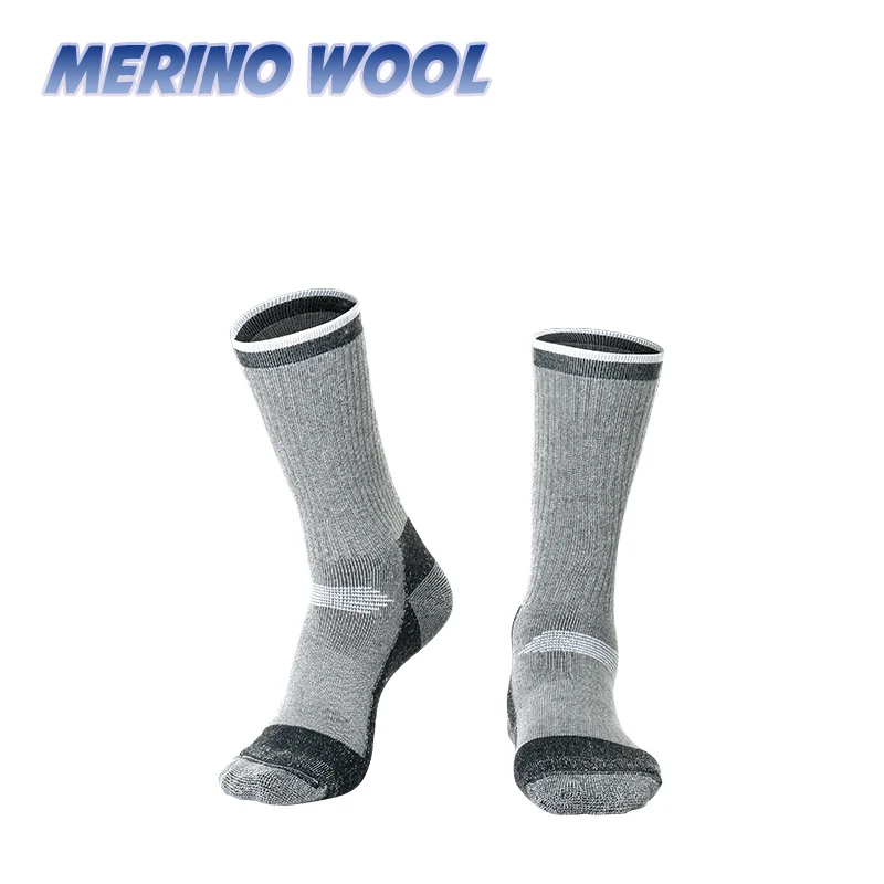 

80% Merino Wool Snowboarding Climbing Sports Socks For Men Women Thicken Warm Winter Long Warm Compression Socks For Ski Hiking