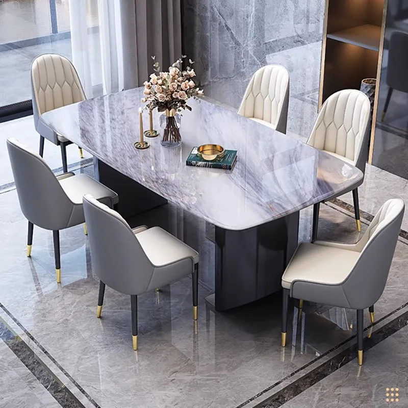 Modern Luxury Dining Table Rectangle Italian Style Living Room Dining Table Nordic Minimalist Mesas De Comedor Furniture