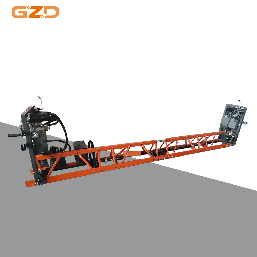 GZD Factory Supply Power Vibratory Truss Screed Paver Concrete Paving And Leveling Construction Road Machine
