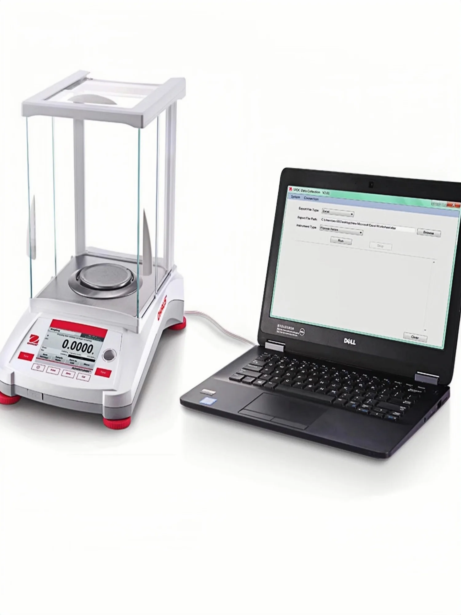 Balança analítica de alta precisão Ohaus EX623ZH, legibilidade de 1 mg (0,001 g), display LCD, para uso em laboratório (painel chinês)