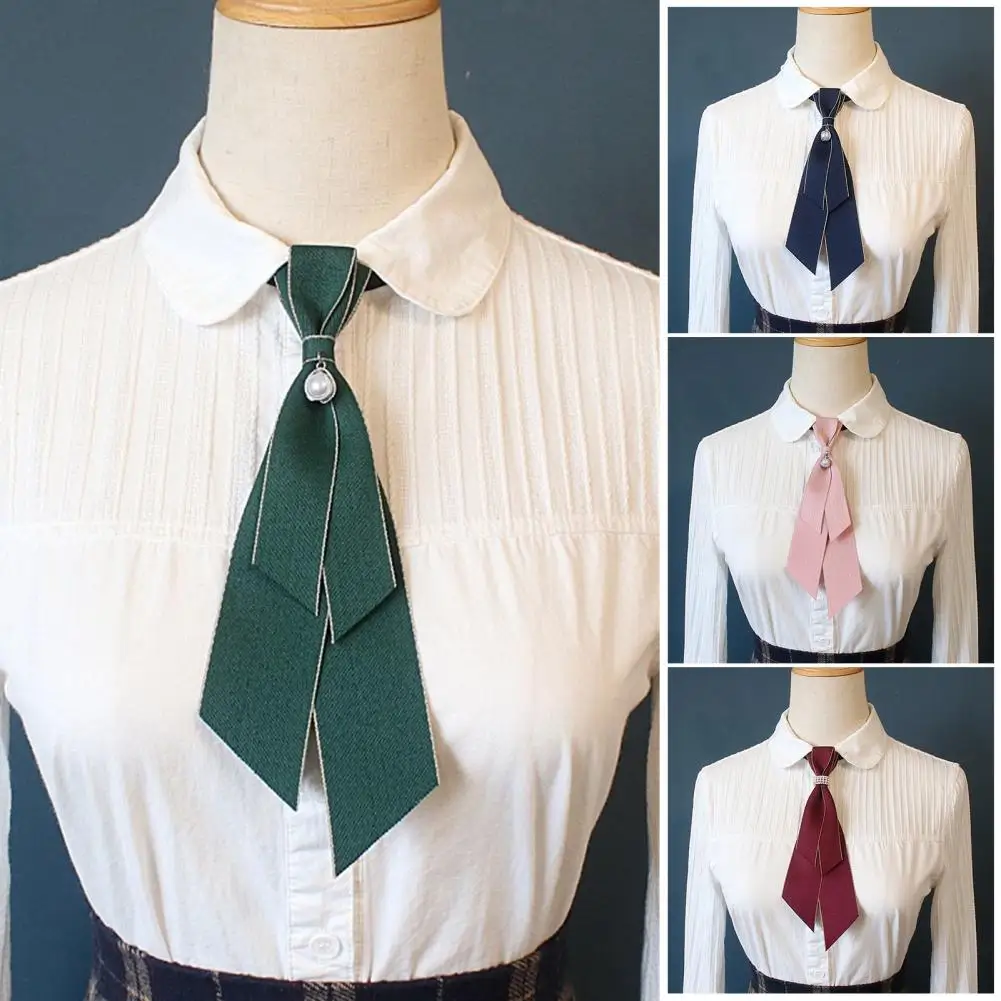 23cm Unisex Bank TieFree Neck Tie Detachable Academic Style Bow Tie White Shirt Hotel Professional Collar Flower Accessories