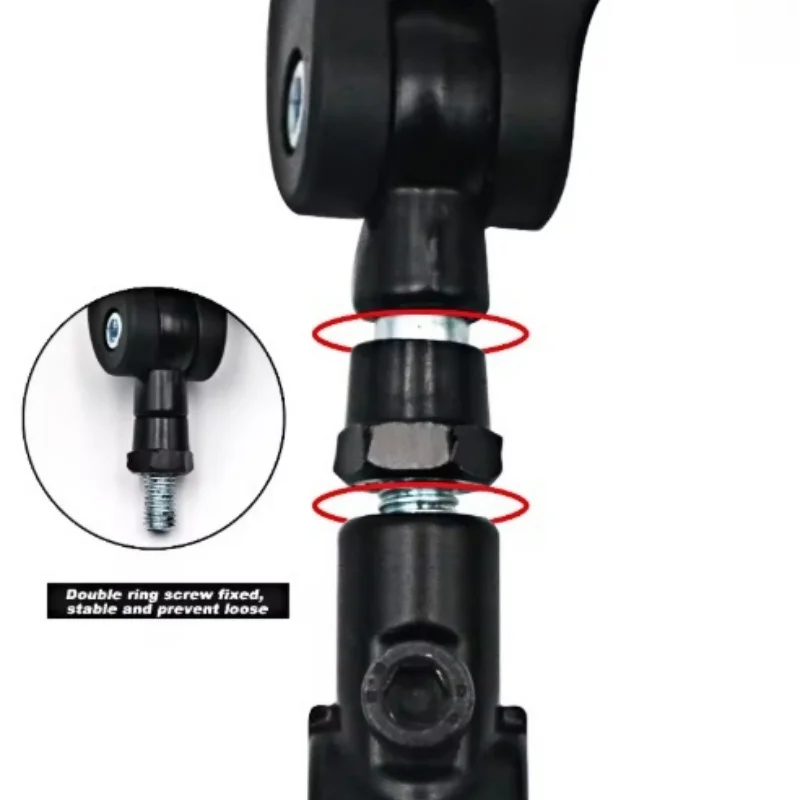 Bike Mirror 360 Degree Rotatable Cycling Rear View Mirrors Handlebar Rearview Mirror Safe Mirror image 5