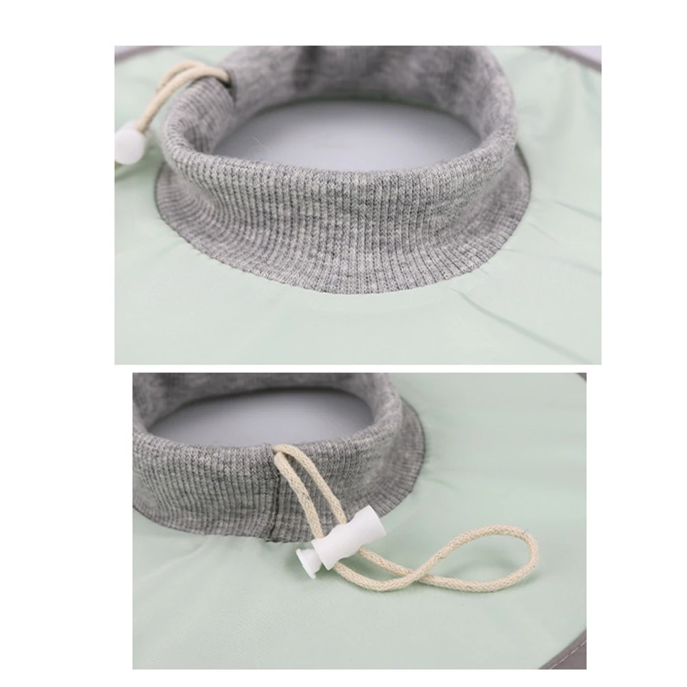 

Waterproof Cat Neck Ring Anti-lick Collar Recovery Splash Elizabethan Green Pet