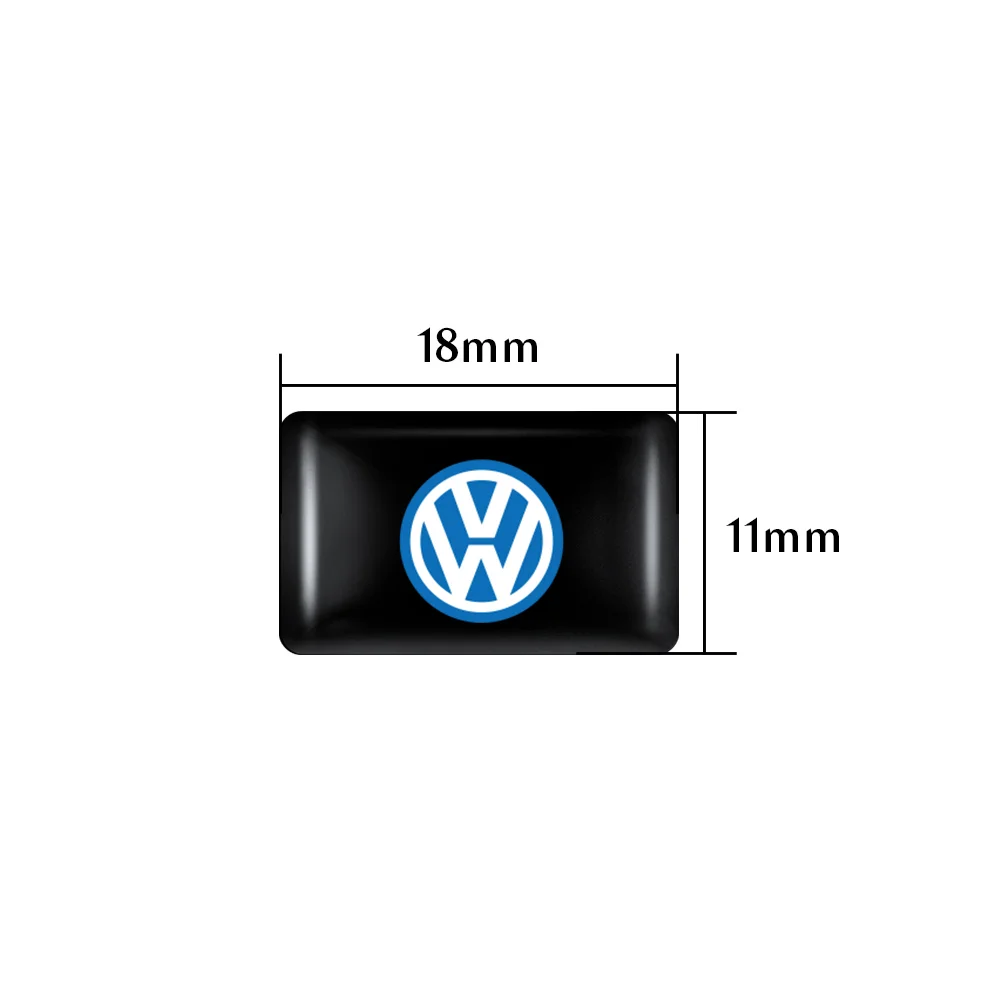 5/10PCS 3D Epoxy Car Interior styling Sticker Decals Decorative Auto Accessories For Volkswagen R golf POLO GTI Tiguan RLINE GTD