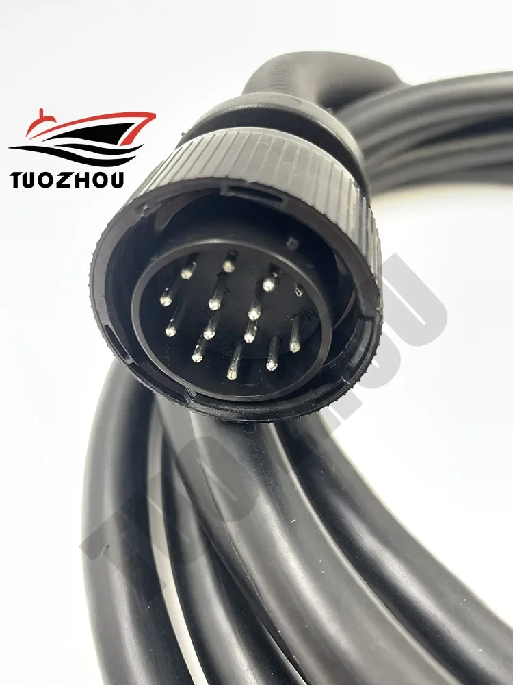 896536T01 Cable Main Wire Harness for  Mercury Outboard Engine 14P Remote Control Box 14  Pins 15FT