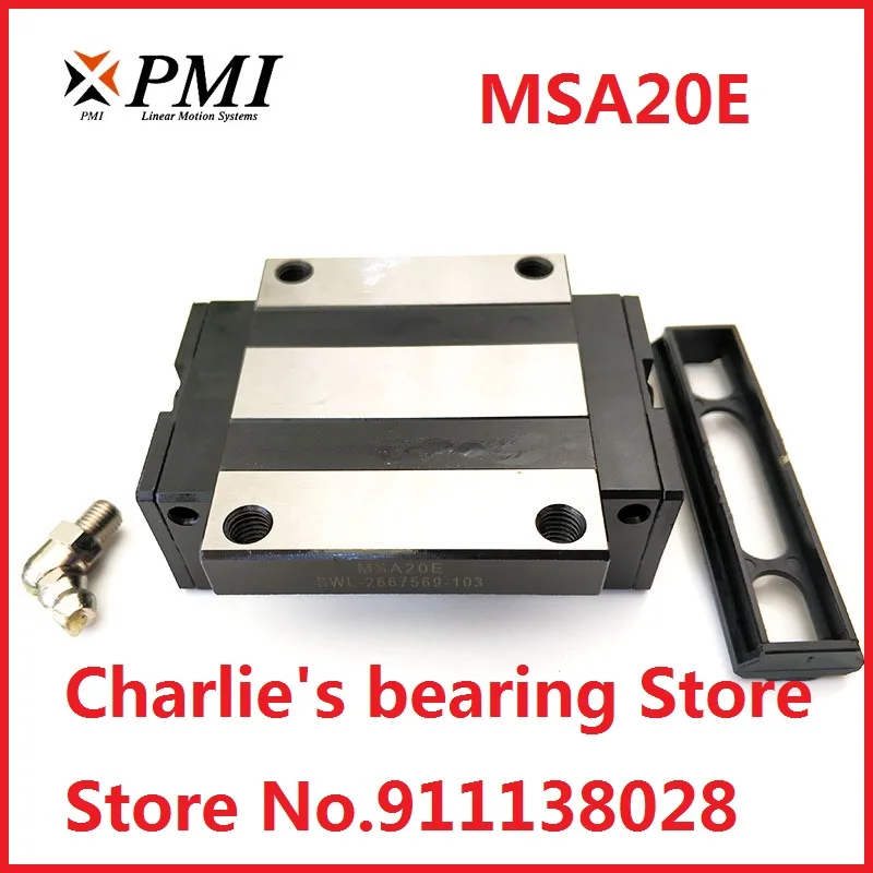 1pc 100% brand new original genuine PMI brand linear guide block model MSA20E-N