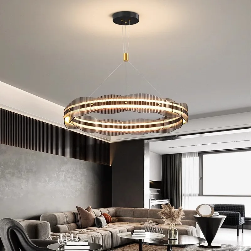 

Nordic dine dining room Pendant lamp lights indoor lighting Ceiling lamp hanging light Led Chandelier ring lamps for living room
