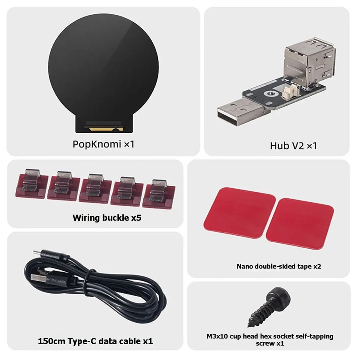 PopKnomi Smart Status Screen Upgrade Display Compatible for U1 3D Printer Accessories(Machine Not Included)