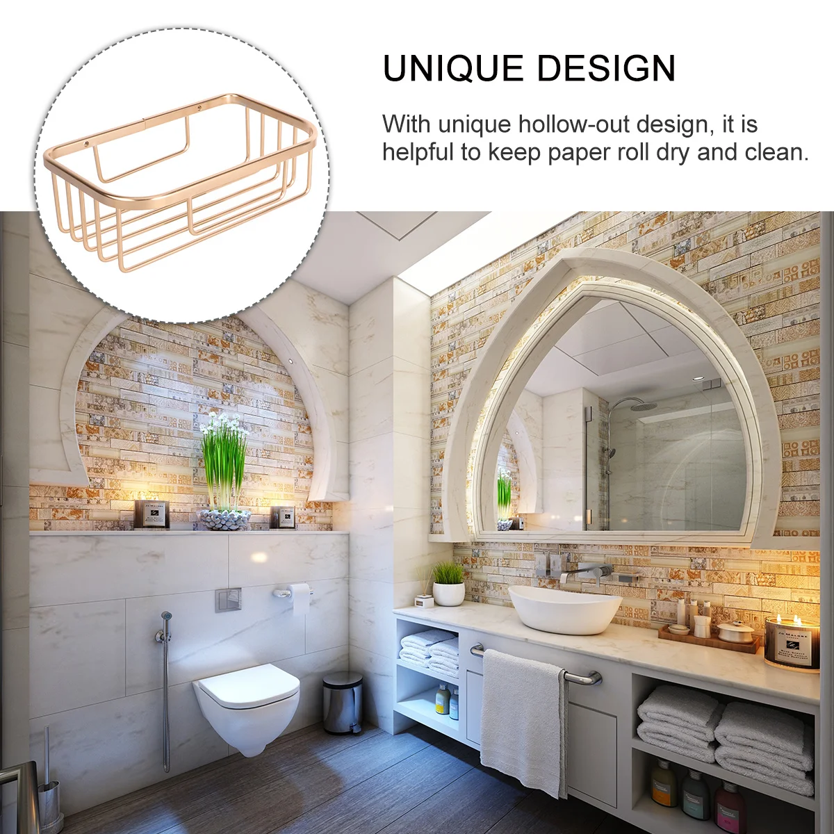 

Household Paper Towel Stand No Punching Tissue Holder Suction Cup Toilet Paper Towel Holder Sturdy Bathroom Decor