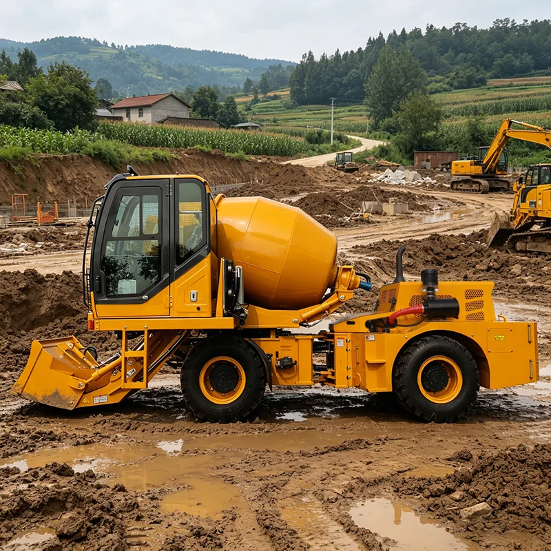 Strict Quality Self Loading Self Discharging Tunnel Concrete Mixer Truck 5m³truck Concrete Mixer