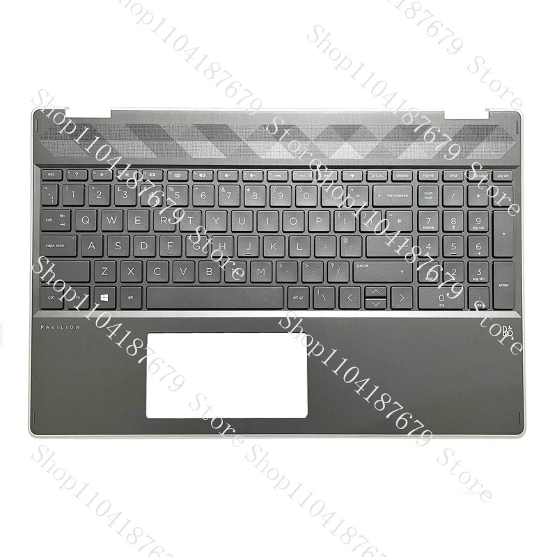 

New For HP Pavilion 15 X360 15-DQ TPN-W140 Palmrest Backlit Keyboard L51363-001